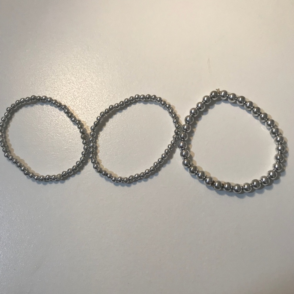 Stackable silver bracelet - Picture 2 of 4